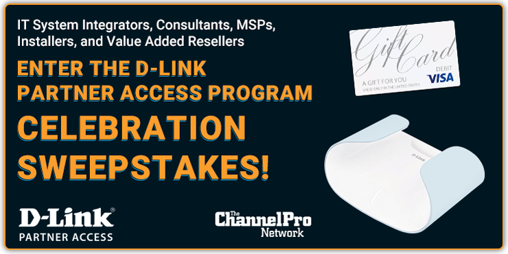 Enter the D-Link Partner Access Program Celebration Sweepstakes